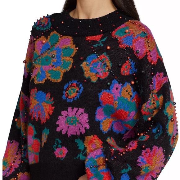 NWOT FARM Rio Lily’s Garden Sweater - Size Medium - Picture 2 of 7